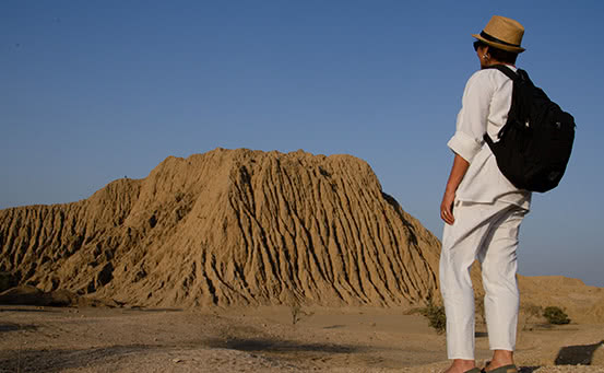 Pirámide de adobe cerca de Chiclayo