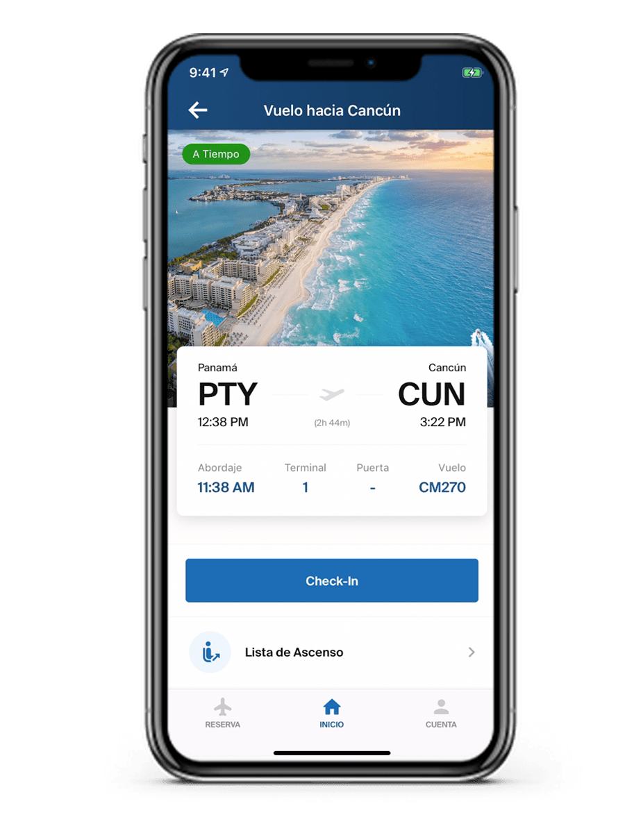 Administra tus viajes con la App de Copa