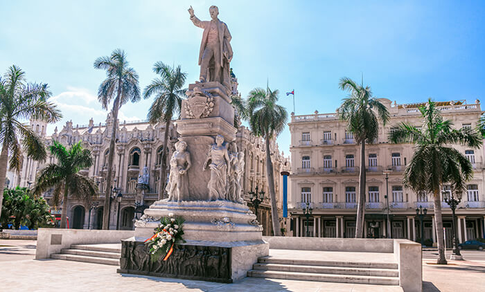 Statue of José Martí in Havana's Central Park