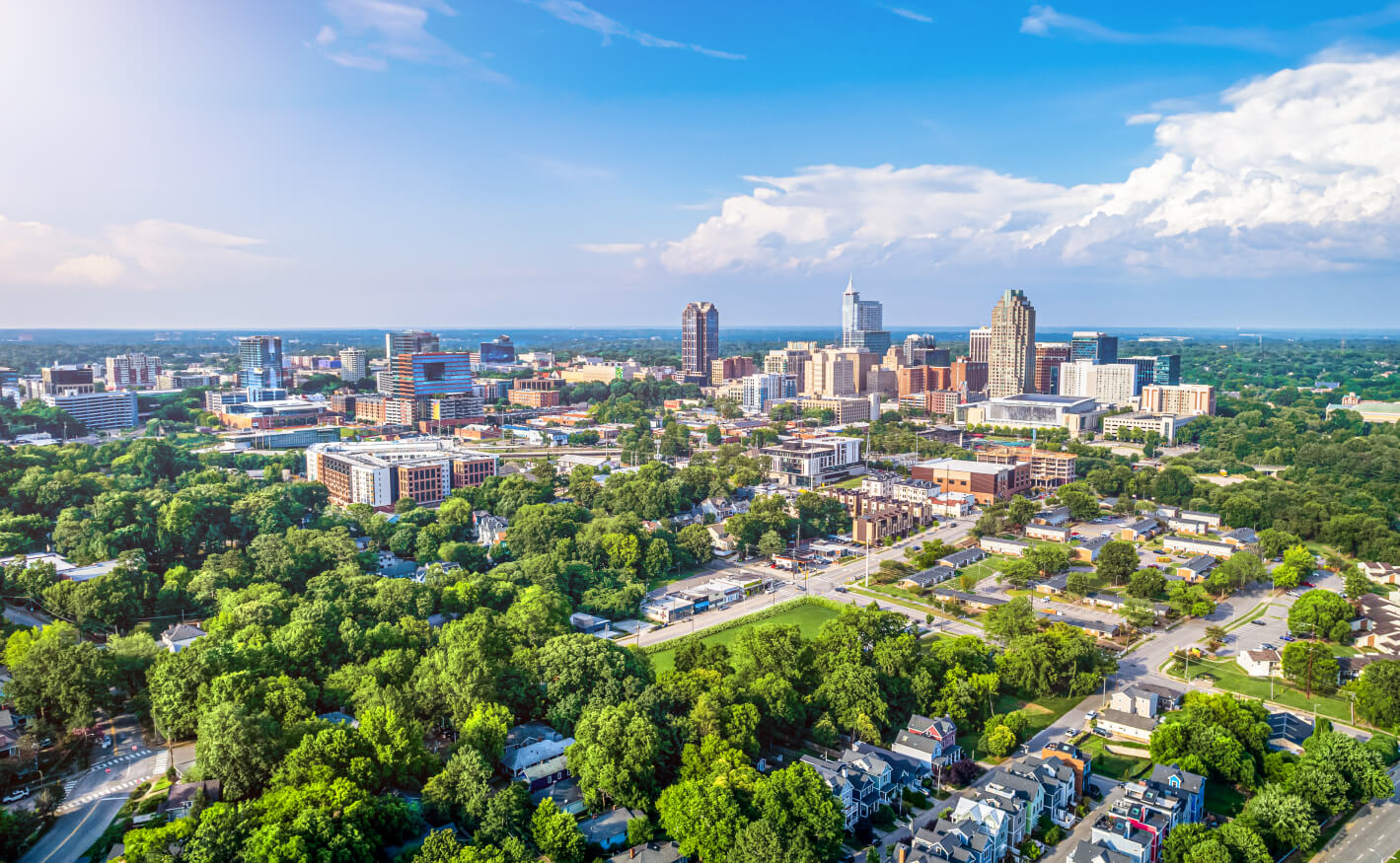 Visite de l'American District à Raleigh