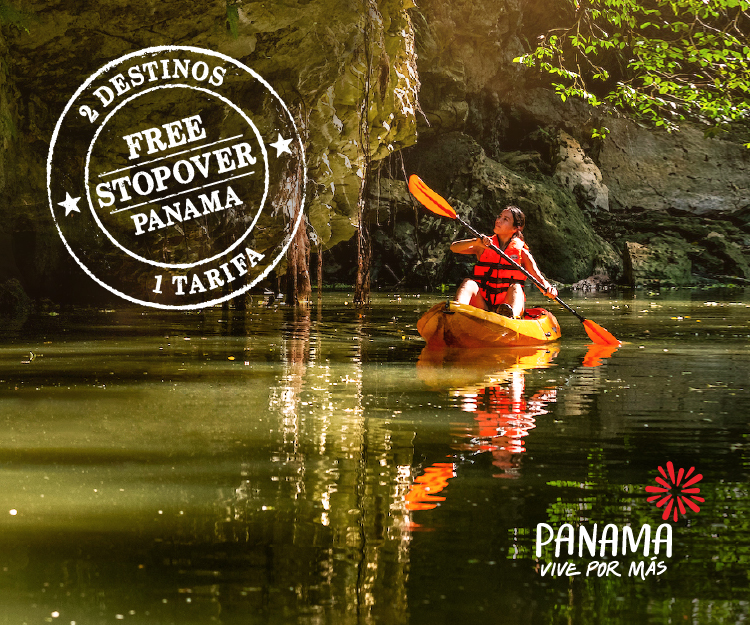 2 Destinos 1 tarifa. Free Stopover Panama